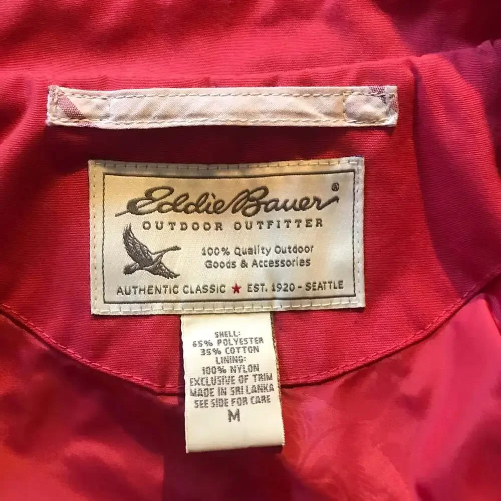 Eddie Bauer Rain Coat Sz M